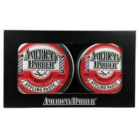 3x American Barber Styling Paste Duo Pack 100ml and 50ml
