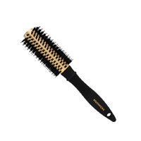 3x Brushworx Gold Ceramic Porcupine Hair Brush Medium