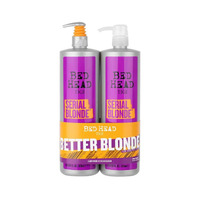 3x TIGI Bed Head Serial Blonde Restoring Shampoo and Conditioner Duo Set 970ml