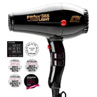 3x Parlux 385 Power Light Ceramic Ionic Hair Dryer Black